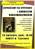 Spotkanie z Andrzejem Karczmarzewskim autorem książki pt. Ludowe obrzędy doroczne w Polsce południowo-wschodniej.